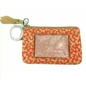 ✅️Vera Bradley Iconic Zip ID Case Desert Cloud Keychain